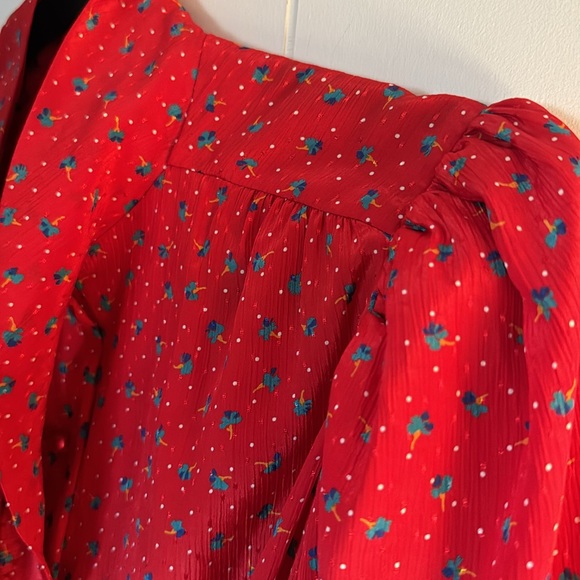 Vintage!  Items California Floral Belted Dress Size 14/M-L - Picture 12 of 14